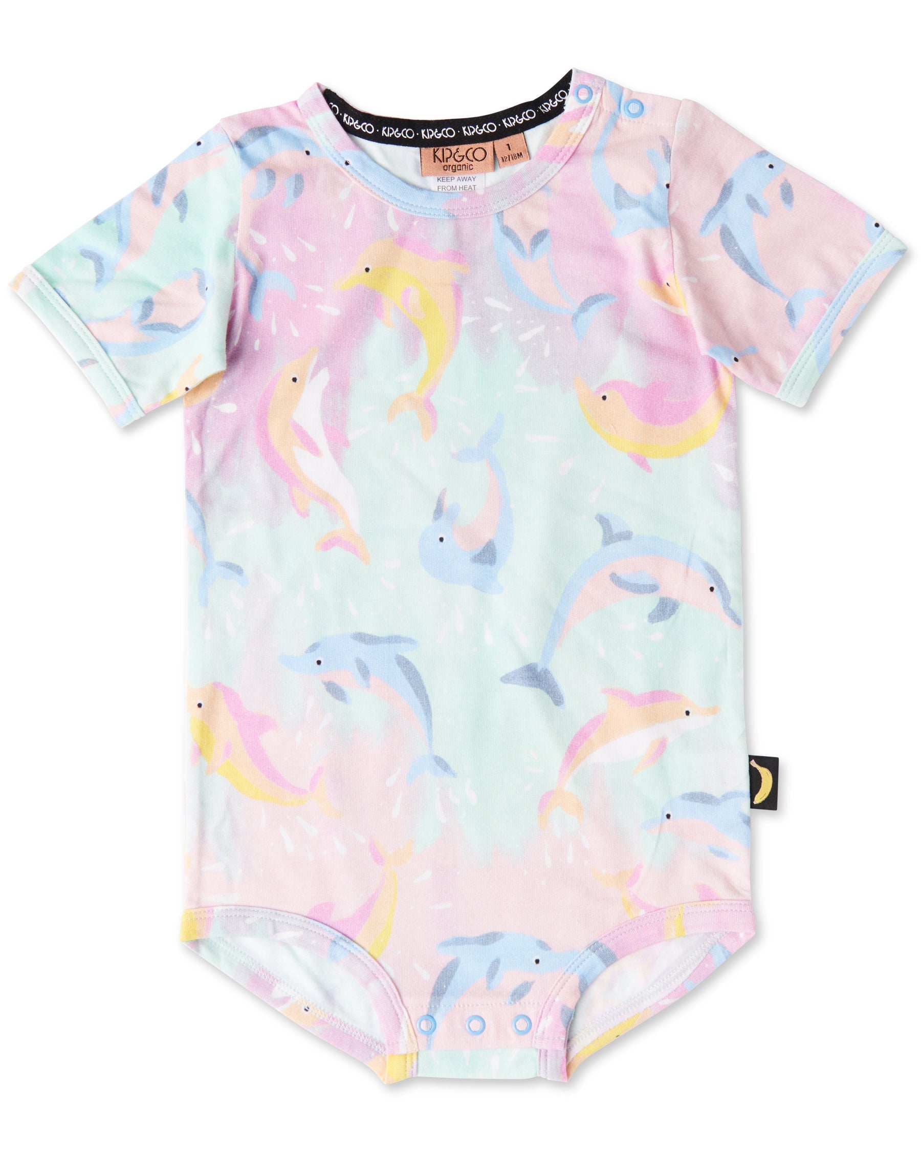 Dolphin Magic Organic Short Sleeve Romper