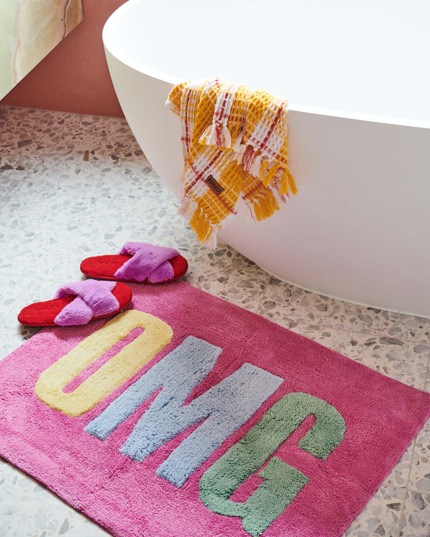 OMG In Pink Bath Mat