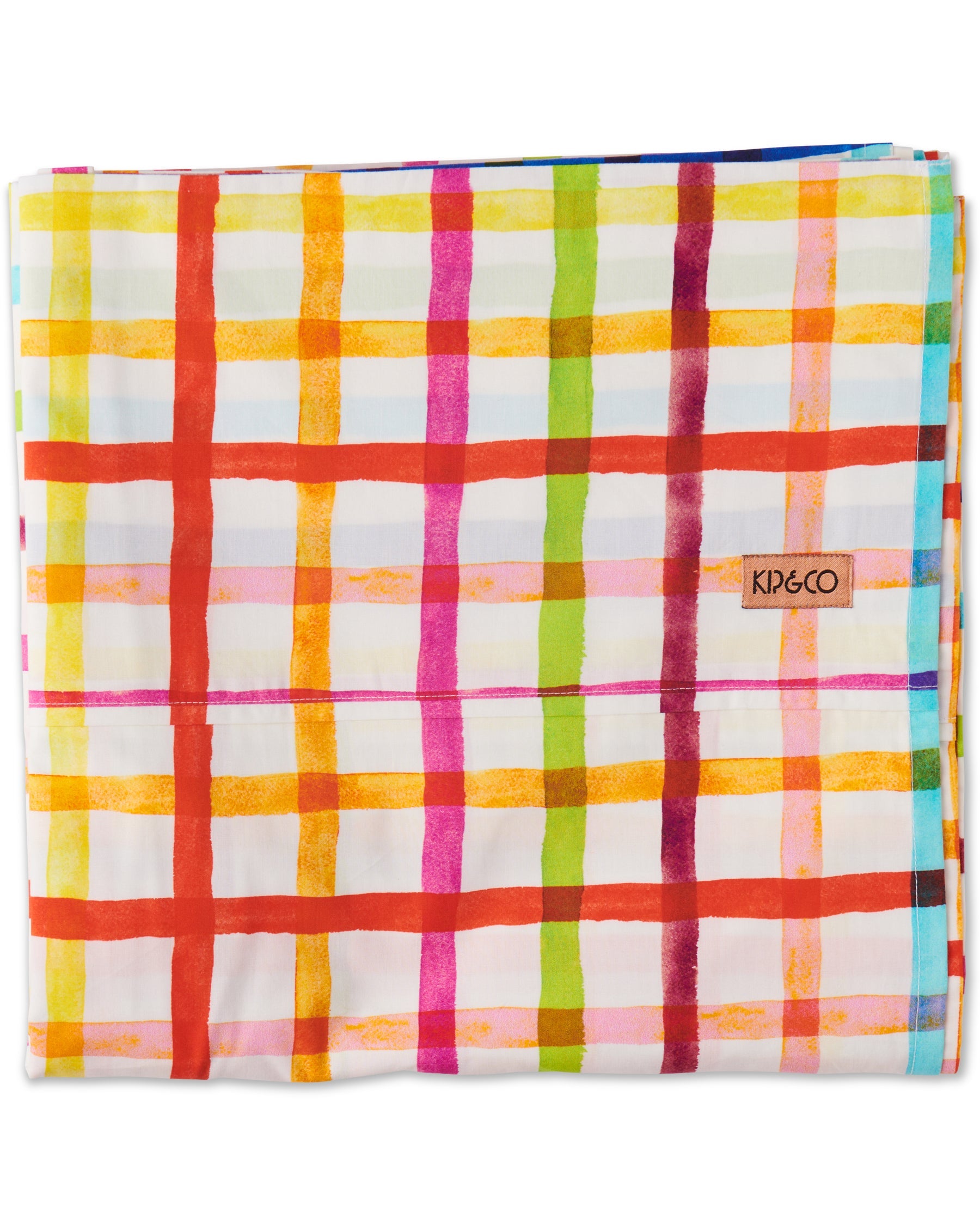 Picnic Check Organic Cotton Flat Sheet (US)