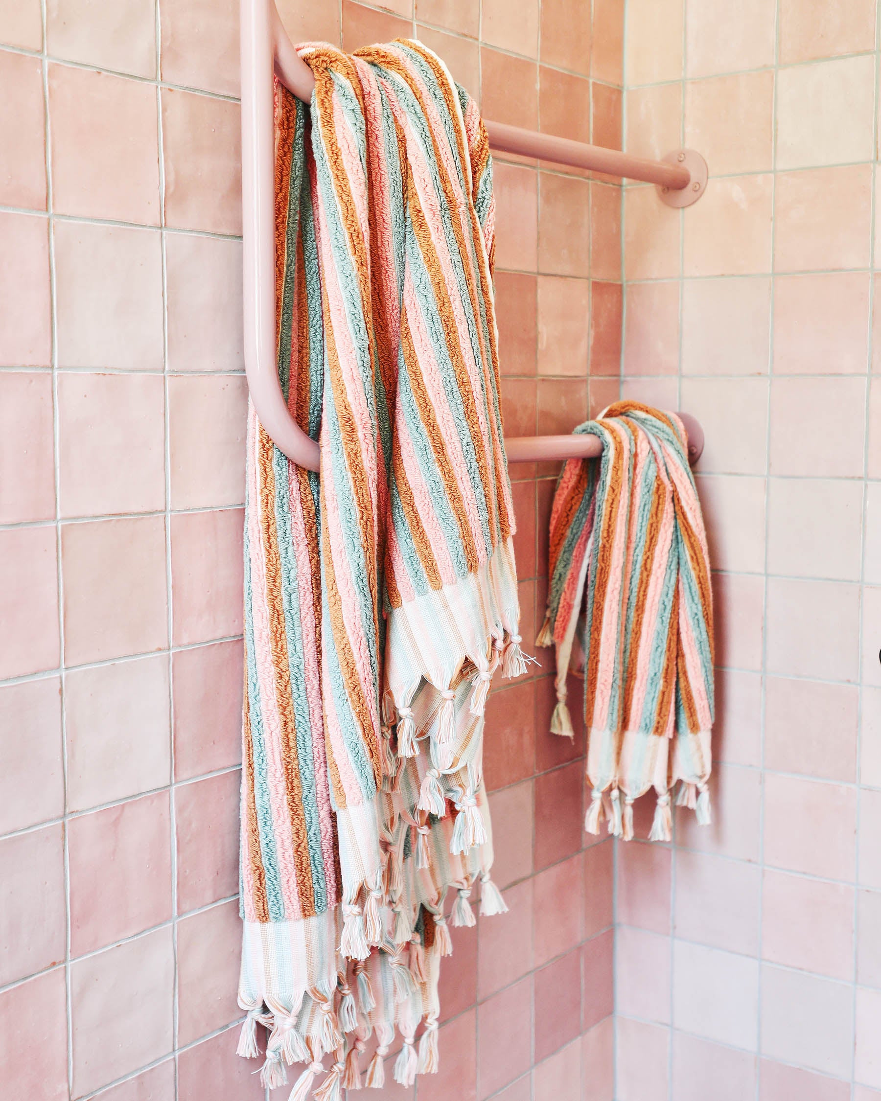 Morning Glory Stripe Turkish Hand Towel