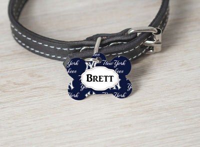Pet ID Tag New York Yankees Personalized Custom Double Sided Pet Tag F