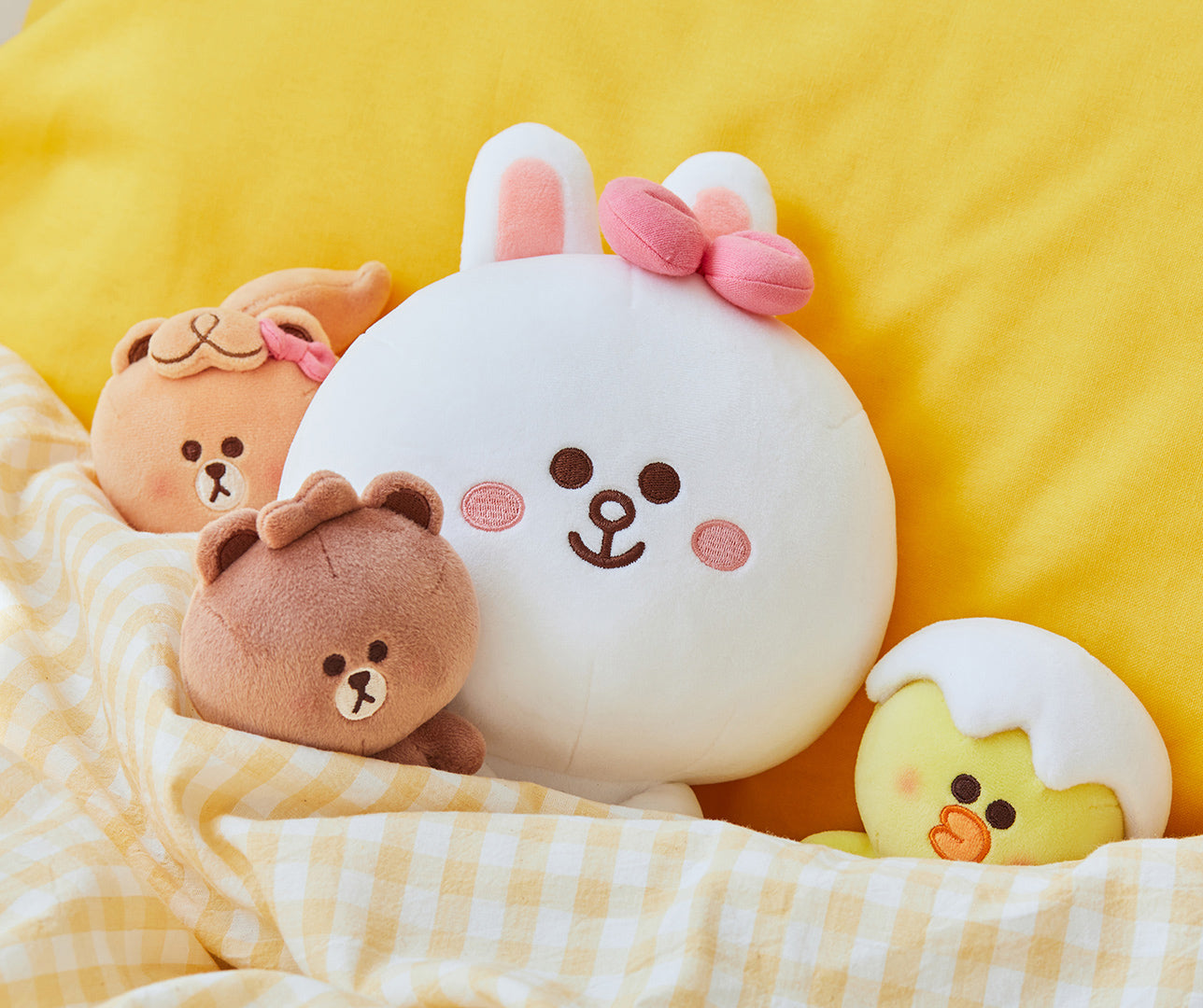 BROWN & FRIENDS CHOCO MINI FRIENDS FRONT SLEEPING CUSHION – LINE FRIENDS  COLLECTION STORE