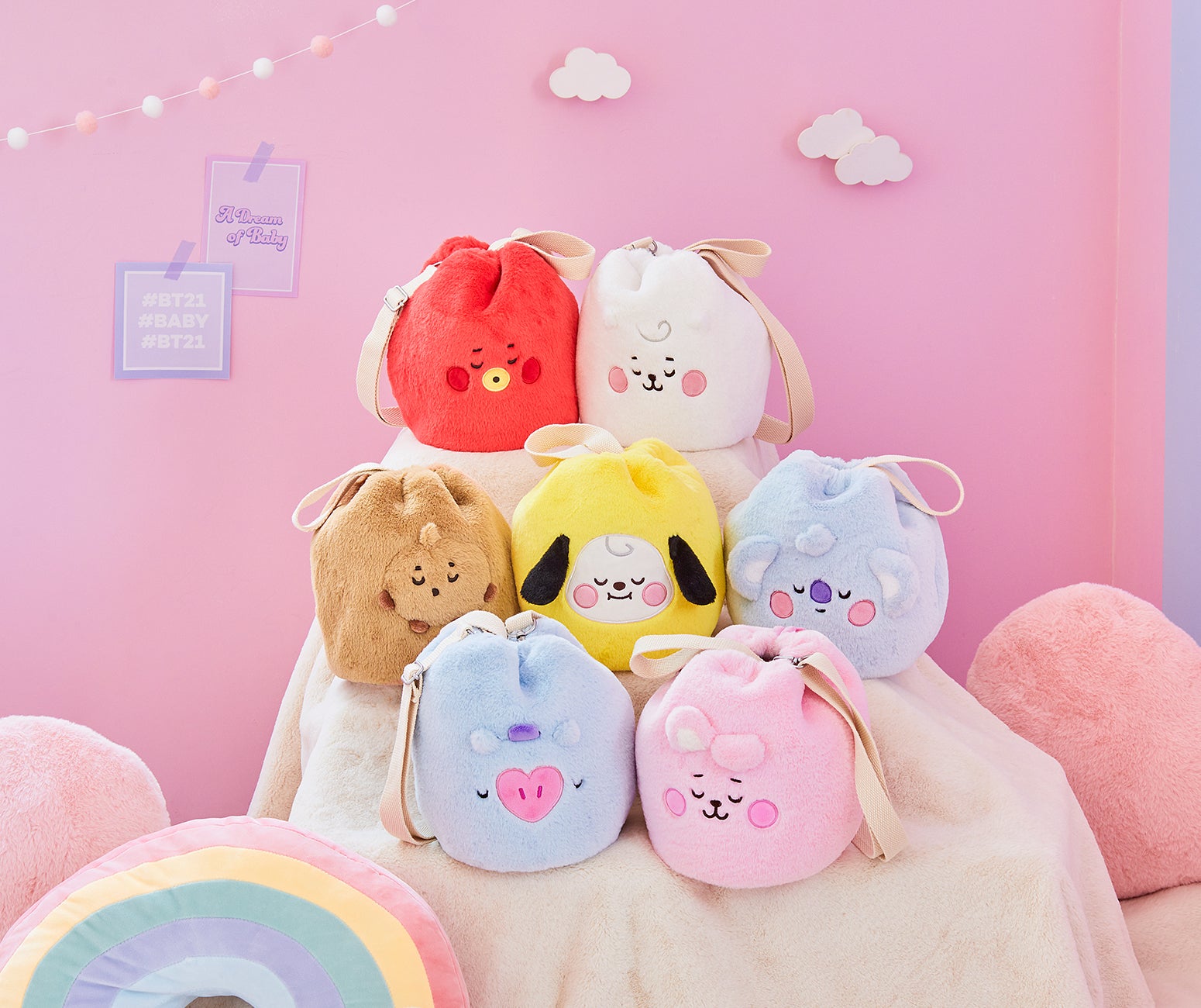 Buy LINE FRIENDS BT21 Baby Shooky Sweet Dream Small Cushion Plush
