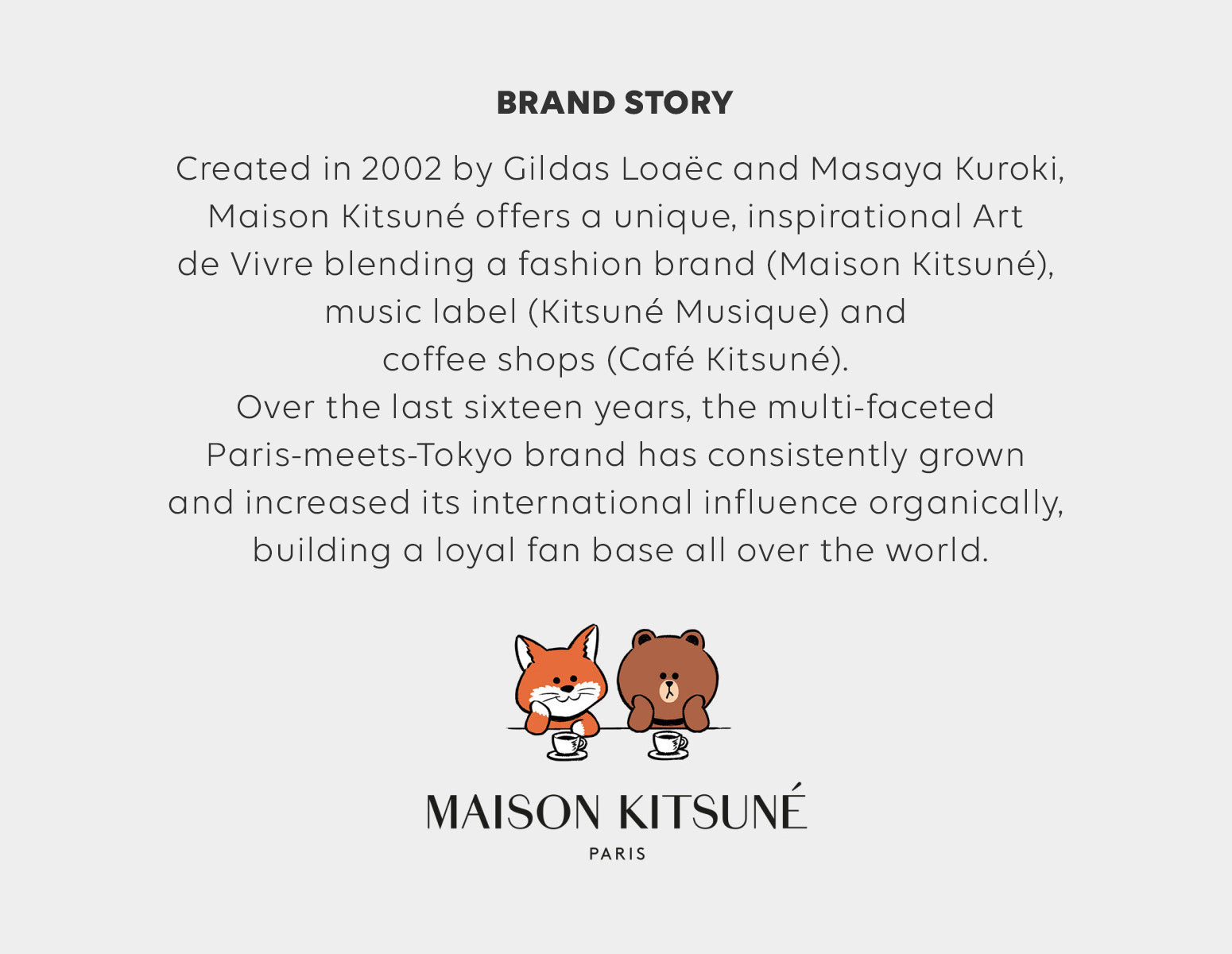 LINE FRIENDS - Maison Kitsuné X LINE FRIENDS GIF stickers
