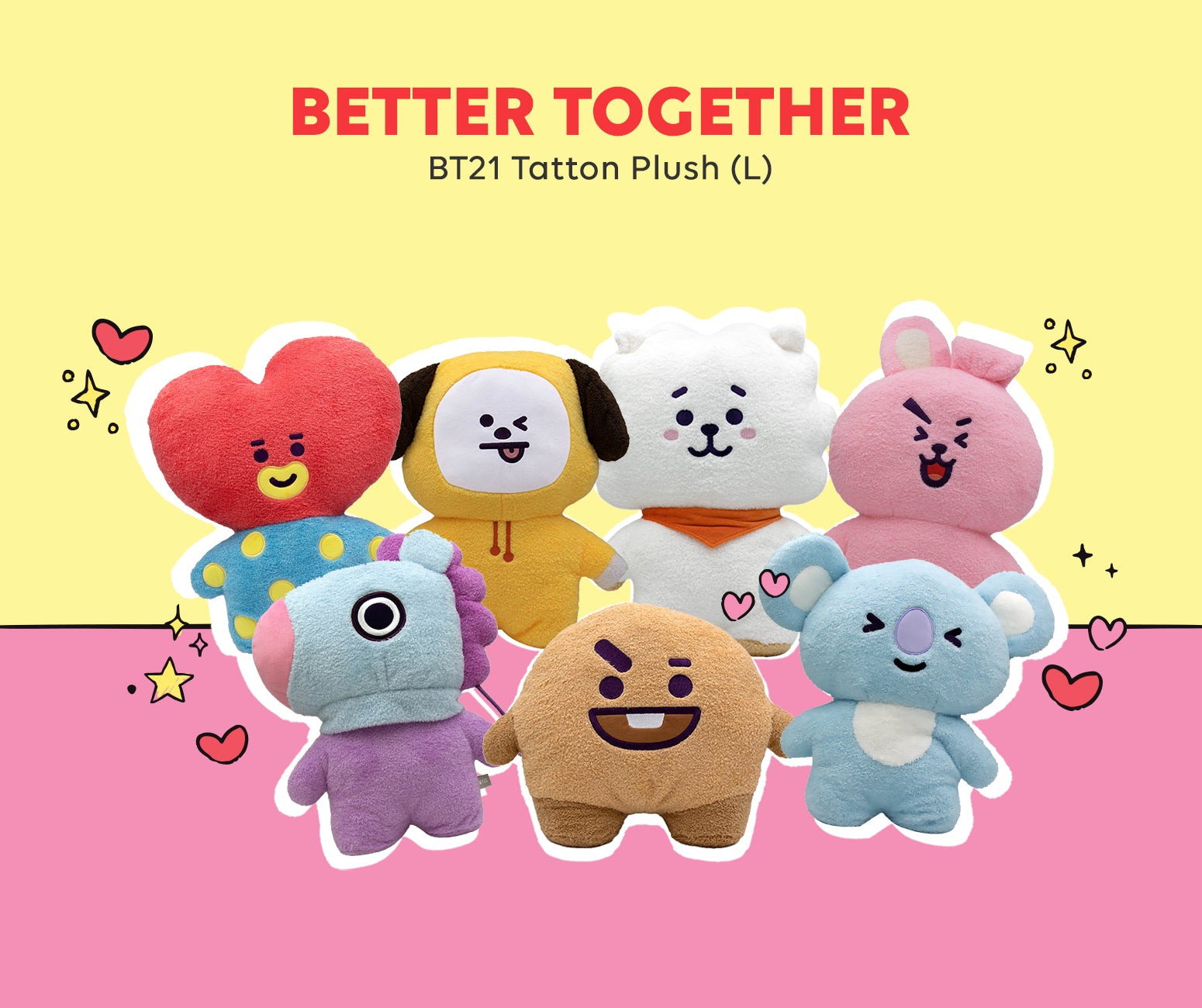 BT21 TATTON PLUSH (L) - LINE FRIENDS_US