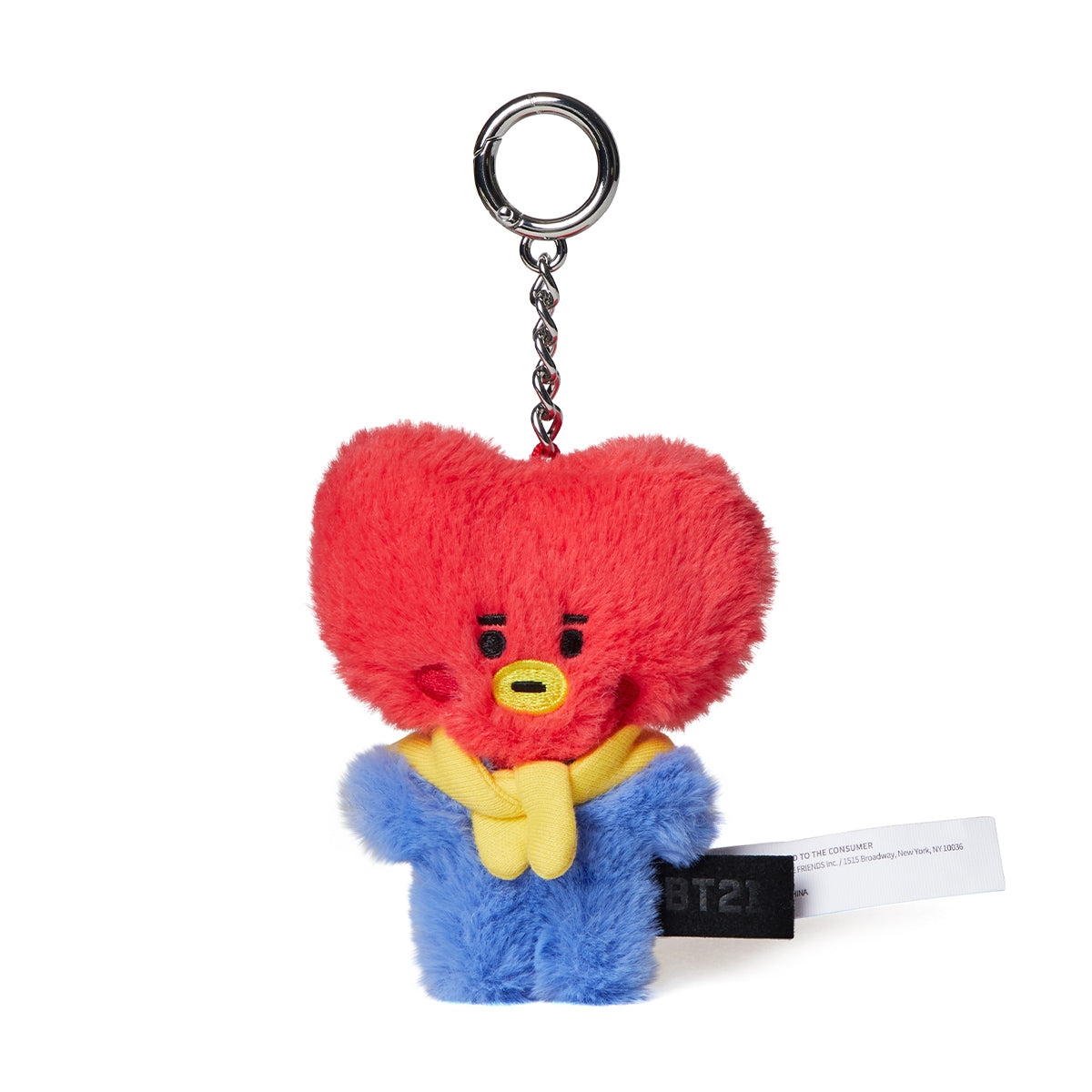 BT21 TATA BABY Flat Fur Doll Keyring 3 