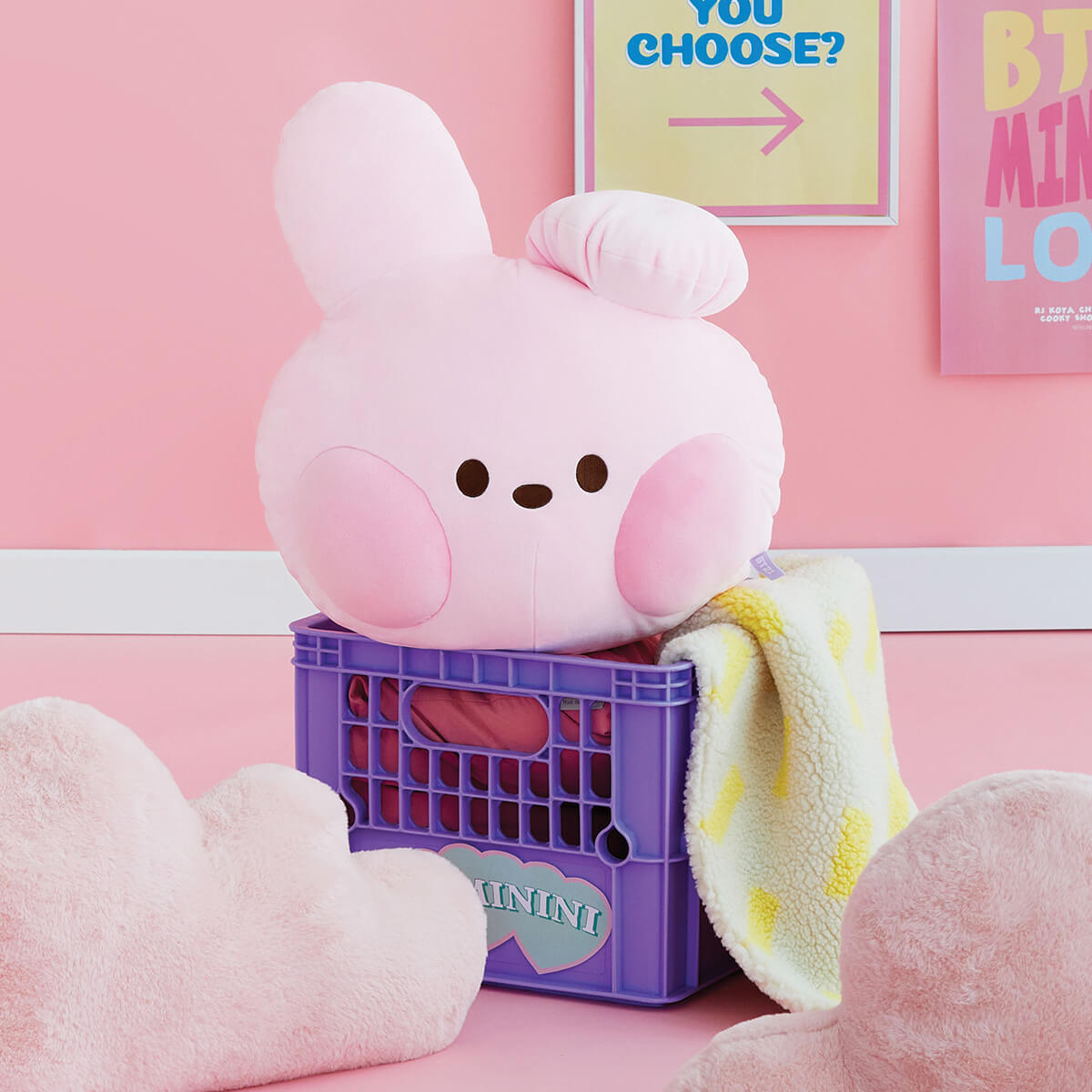 ぬいぐるみ<br> COOKY(ジョングク) ミニぬいぐるみ 「BT21」 - ぬいぐるみ