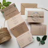 Rustic wedding invitations