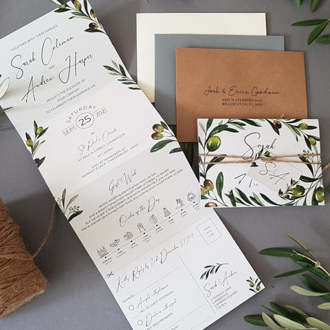 mediterranean summer wedding invitations