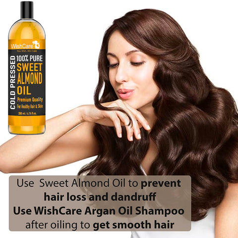 Best Almond Oil For Hair, Cold Pressed Sweet Almond Oil - Premium ...