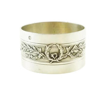 Load image into Gallery viewer, Antique French Sterling Silver Napkin Ring, Laurel Wreaths - 43 Chesapeake Court  Antiques 