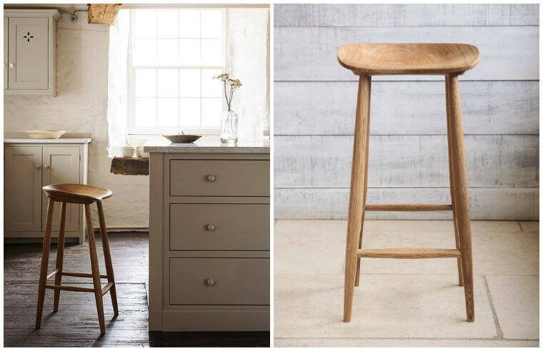 Devol Wooden Bum Stool