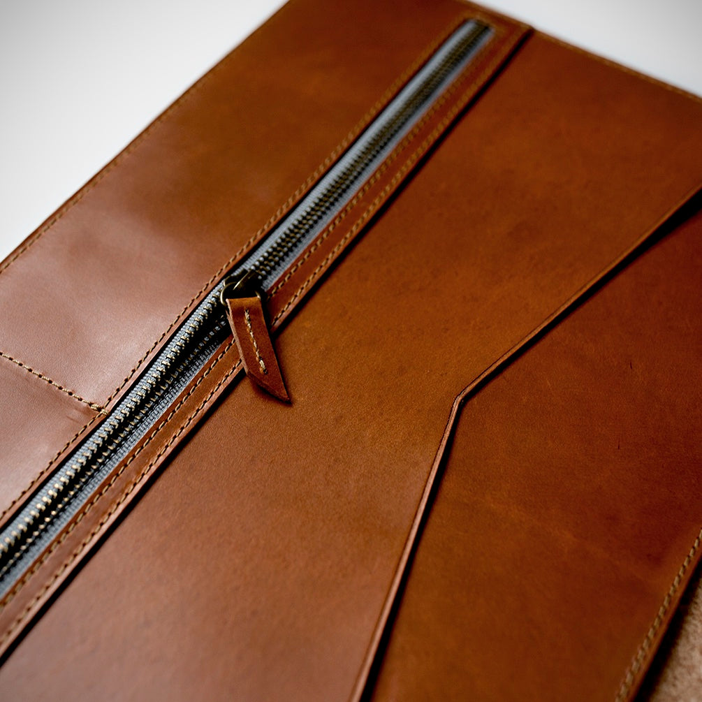 mens leather folio