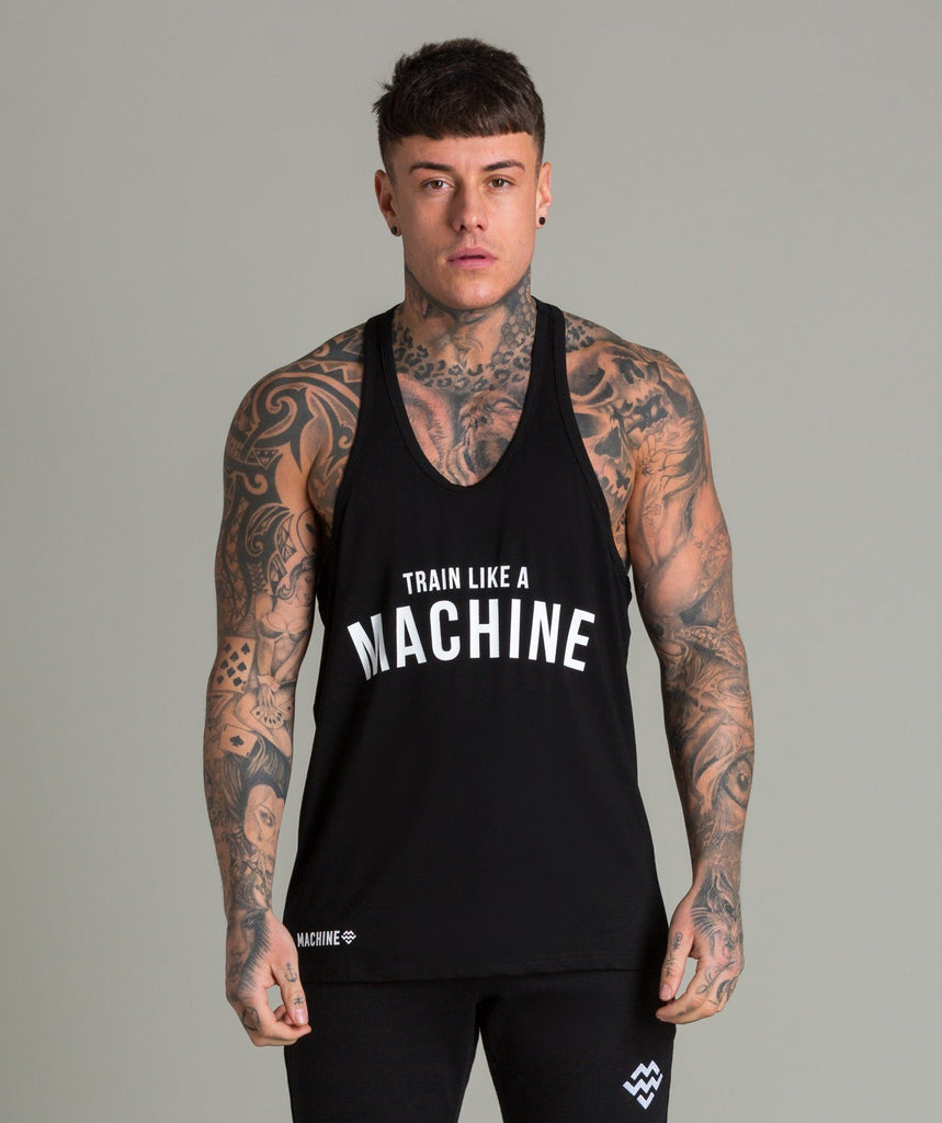 Train Like A Machine Tech T-Shirt (White) – Machine Fitness