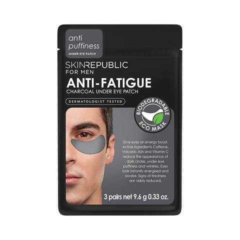 Skin Republic Anti-Fatigue Charcoal Under Eye Patch for Men (3 Applications)