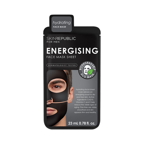 Skin Republic Energising Face Mask Sheet for Men (Beard Friendly)