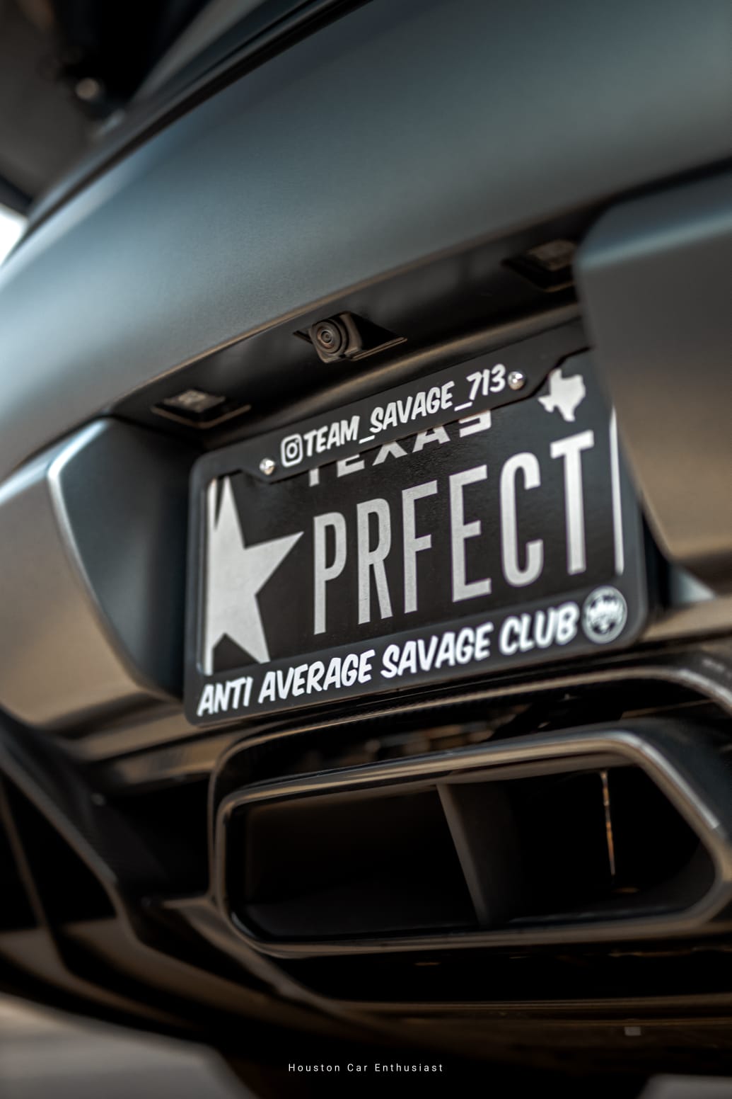 car enthusiast license plate frame