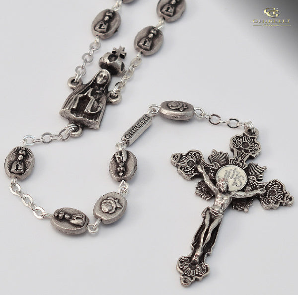 Our Lady of Fatima Silver Plated Rosary By Ghirelli – Beattitudes ...