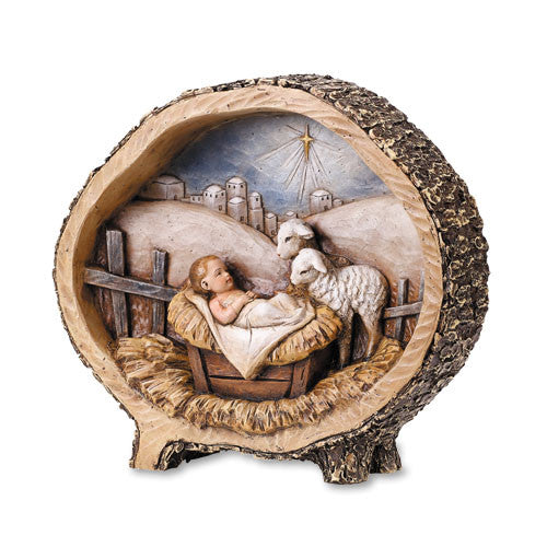 Baby Jesus with Lamb Figurine Christmas statue – Beattitudes Religious