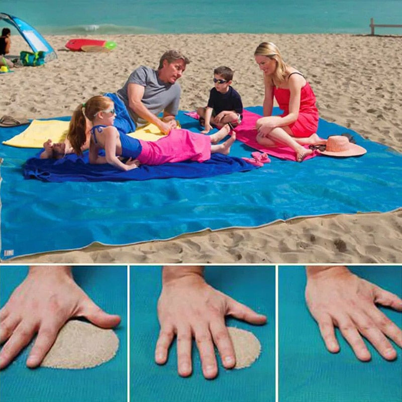 beach blanket that lets sand fall through