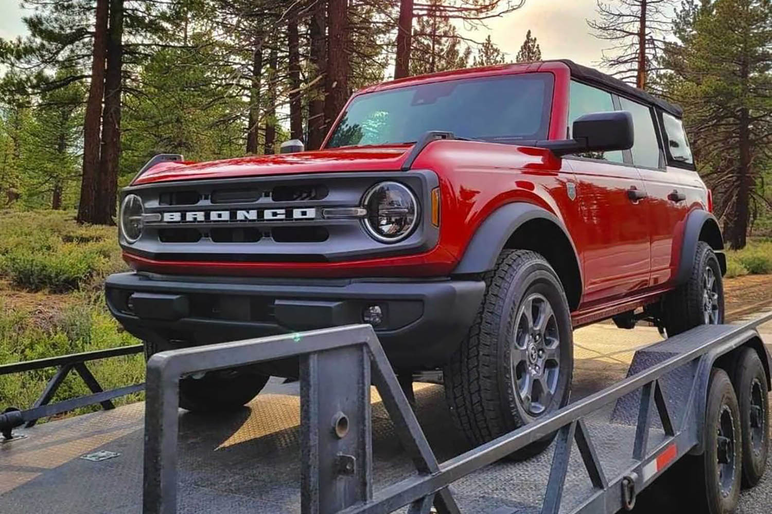 brand new 2021 ford bronco big bend getting delivered to svc offroad