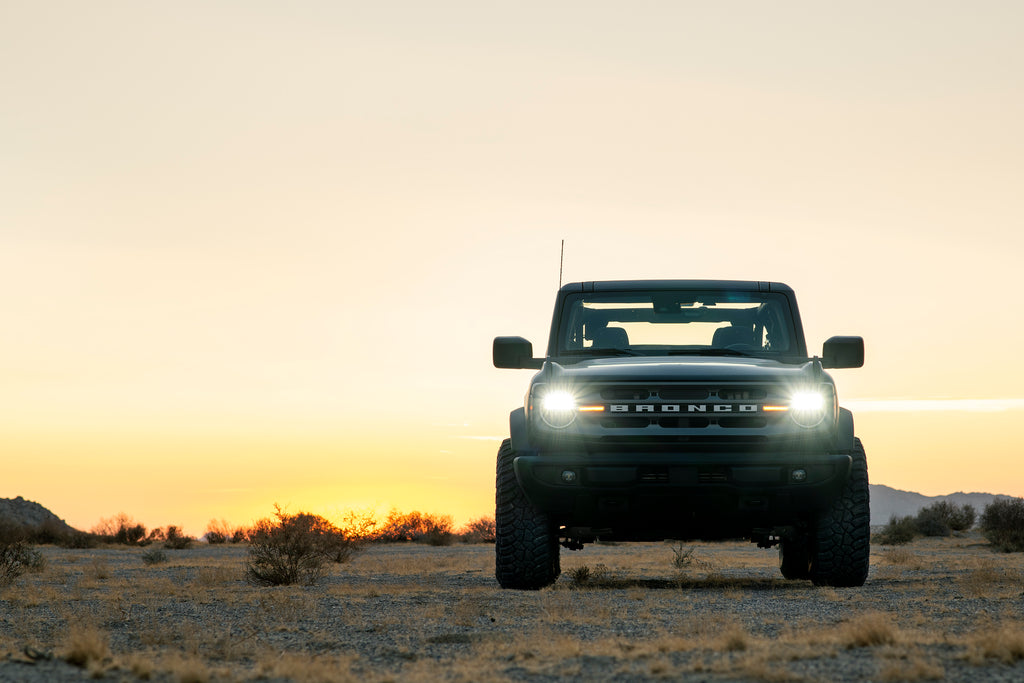 New Ford Bronco front bumper and offroad armor.