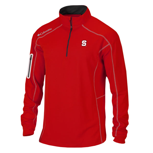 NC State Wolfpack Red Columbia Omni-Wick Shotgun Pullover – Red and ...
