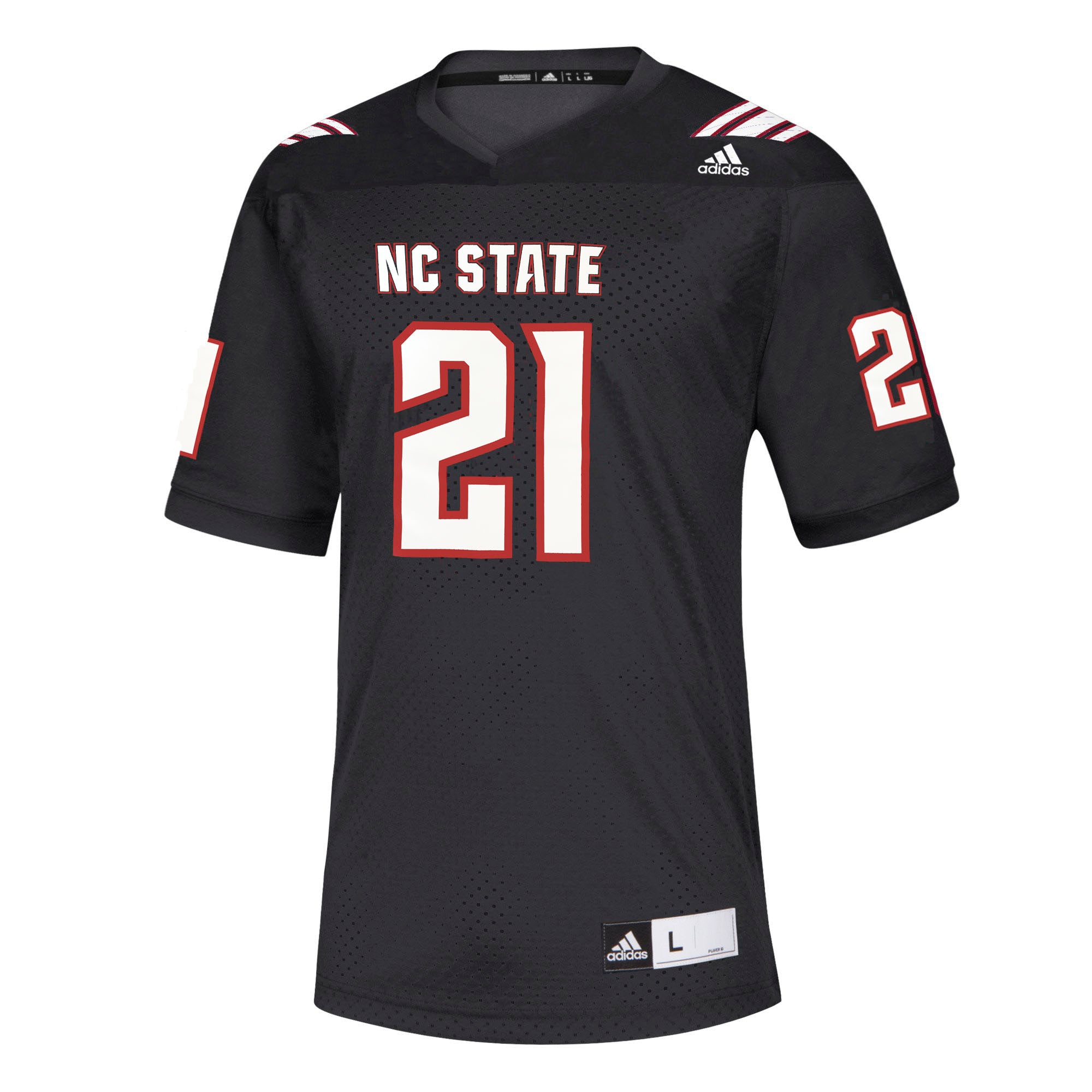 black and red football jersey