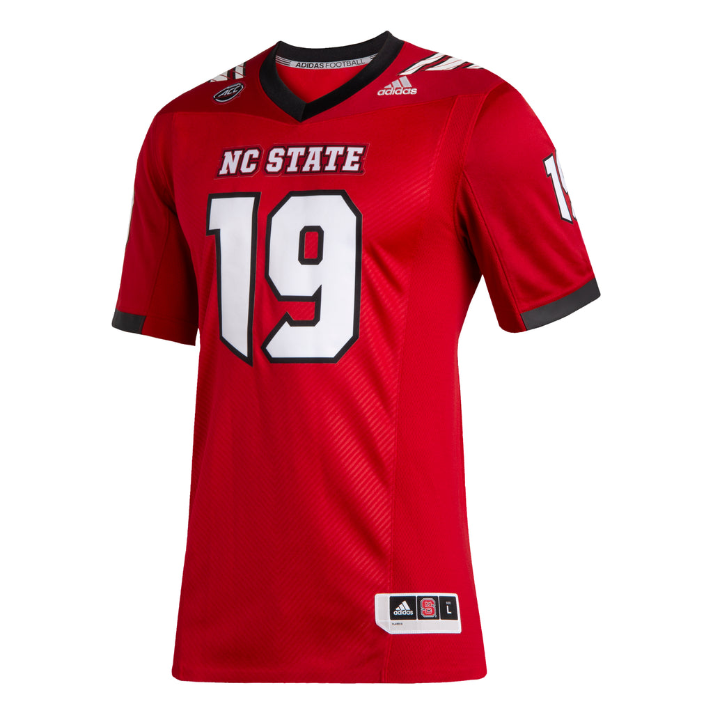 red and white football jersey