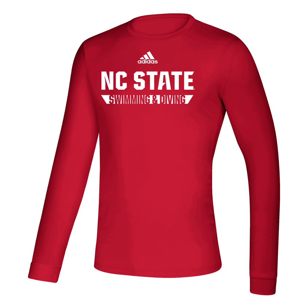 Løve Monet fløde NC State Wolfpack Adidas Red Swimming and Diving Creator Long Sleeve T –  Red and White Shop