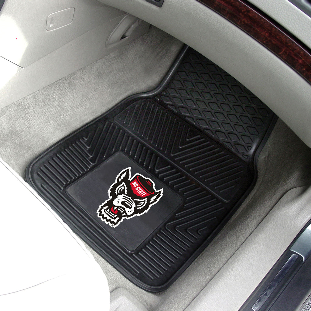 Nc State Wolfpack Wolfhead Vinyl Car Mats Red And White Shop