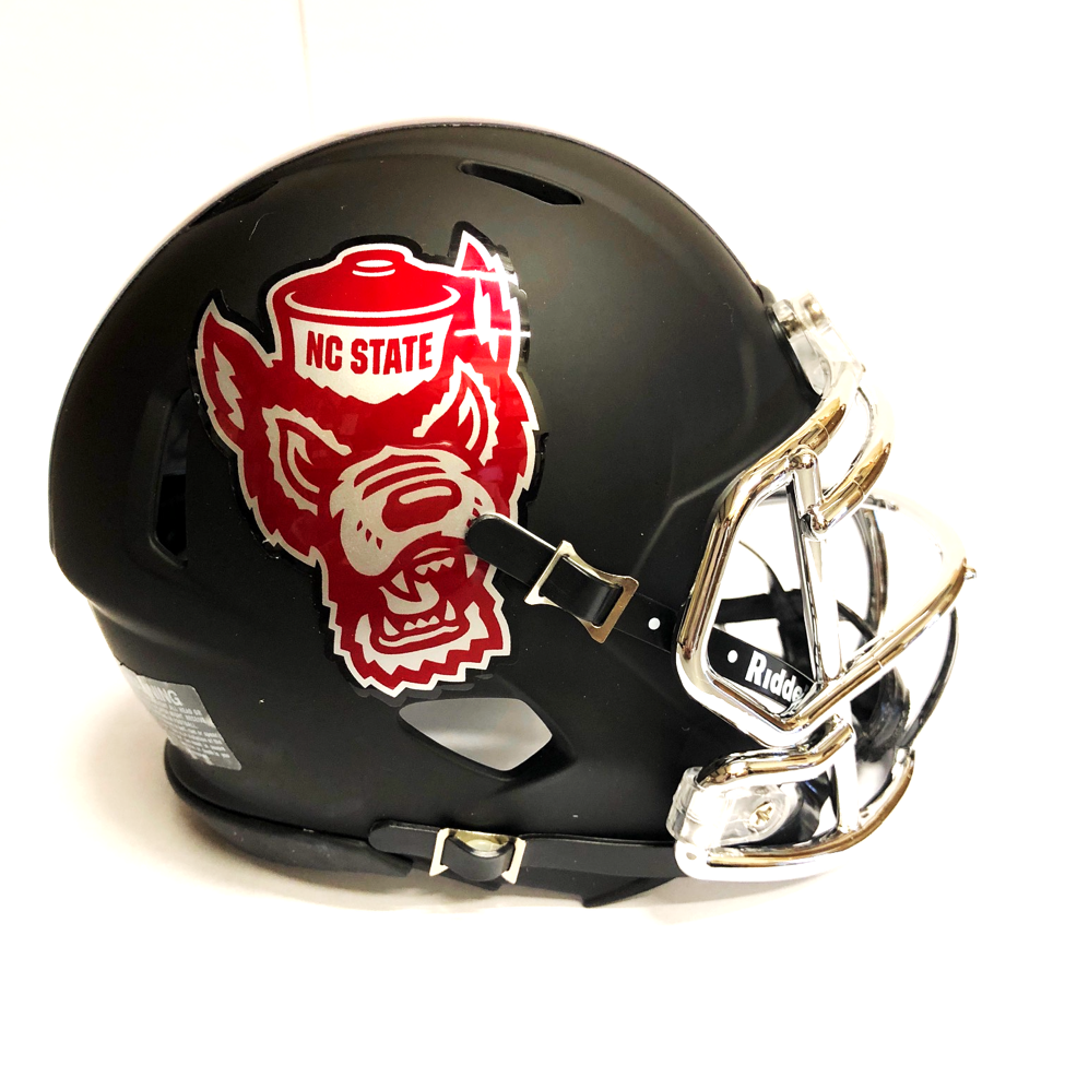NC State Wolfpack Black Howl Wolfhead Replica Mini Speed Helmet – Red ...