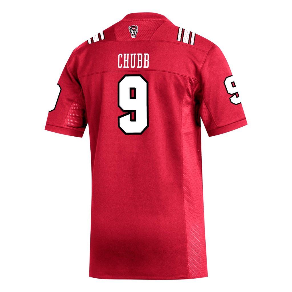 red and white football jersey