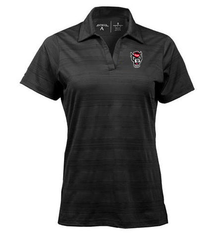 Antigua Arizona Cardinals Women's Black Sleeveless Tribute Polo Shirt, Black, 100% POLYESTER, Size M, Rally House