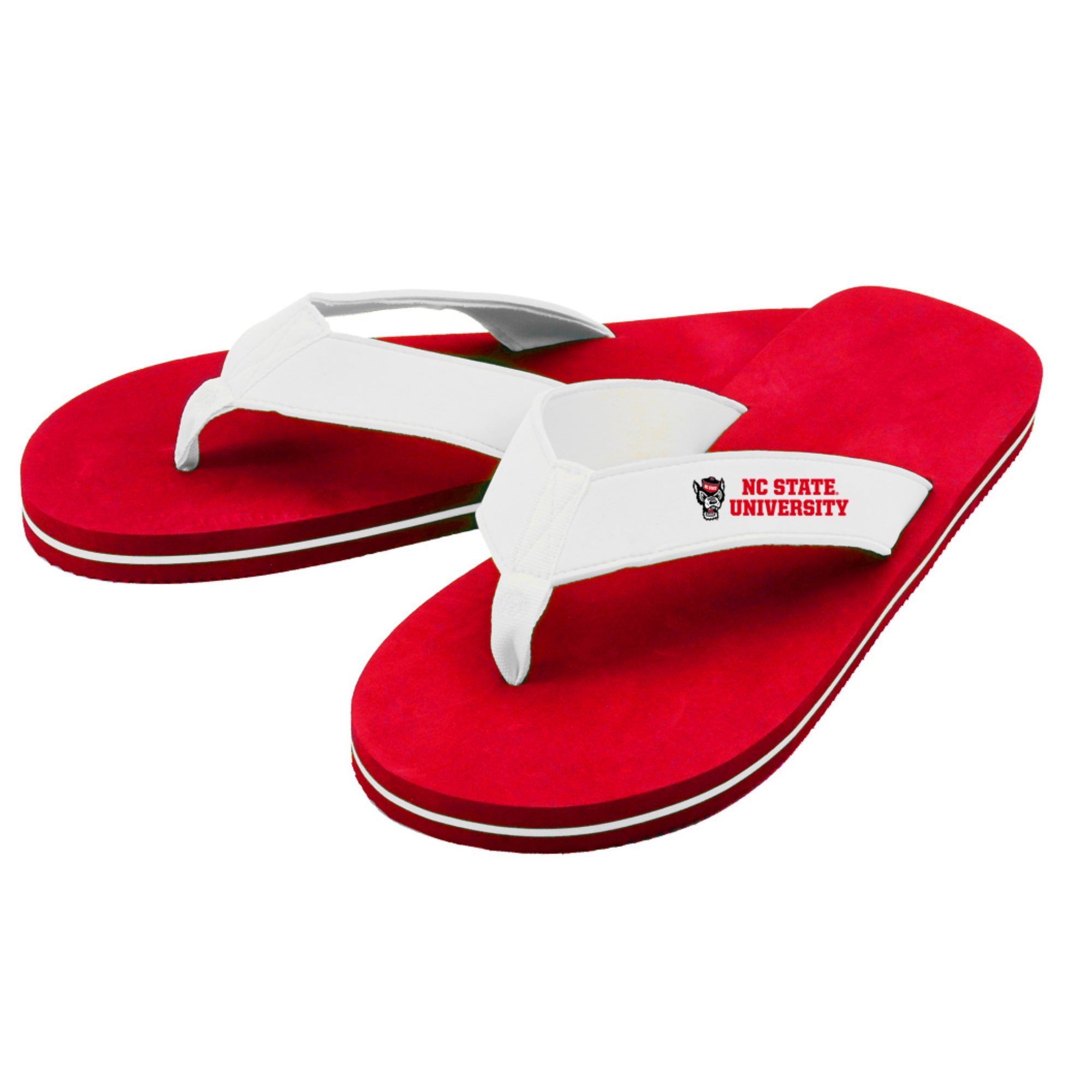 red bottom flip flops