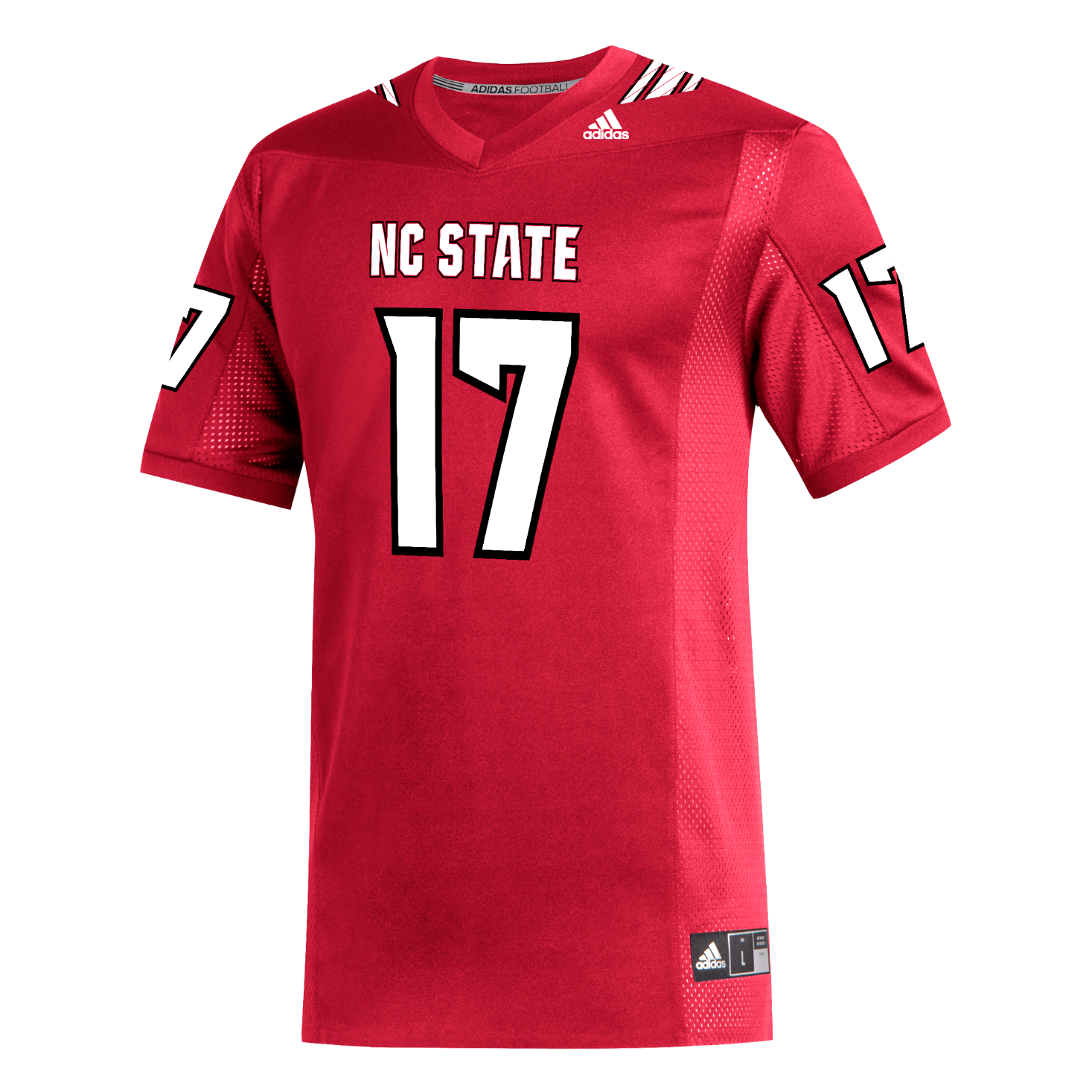 NC State Wolfpack Adidas Youth Red #17 