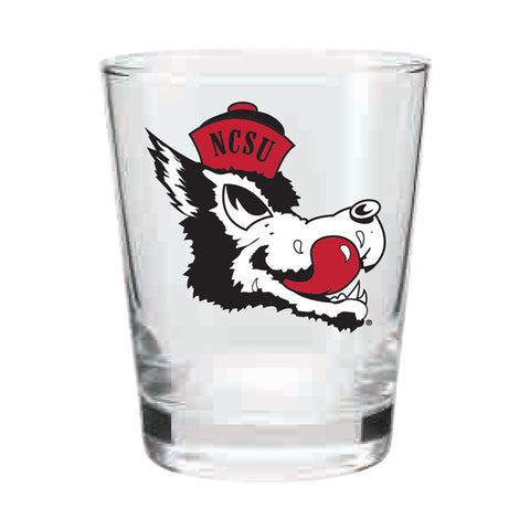 NC State Wolfpack Etched Wolfhead Whiskey Decanter – Red and White