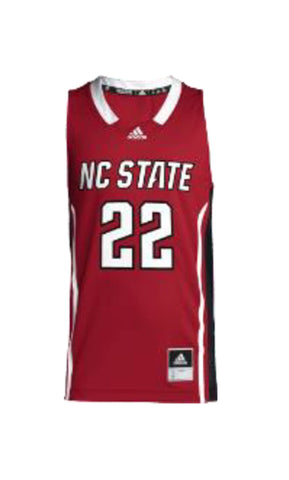 Red Youth Football Jersey - NC State / Block S Logo / Wolfpack / #87