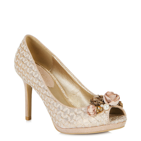 Ruby Shoo Sonia court shoe in Rose Gold 
