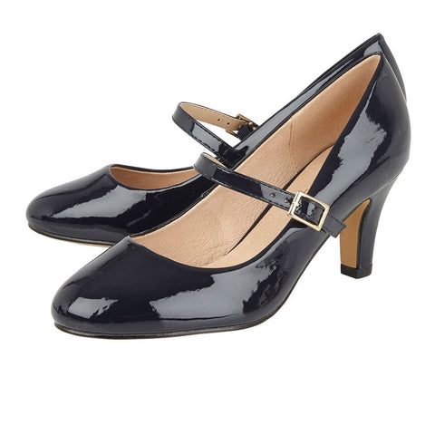 navy patent mary jane shoes