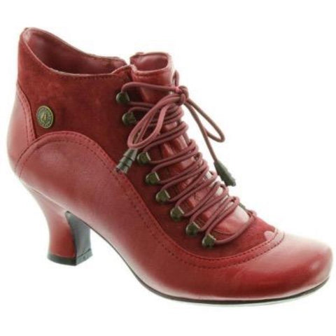 Hush Puppies Vivianna Red Leather Ankle 