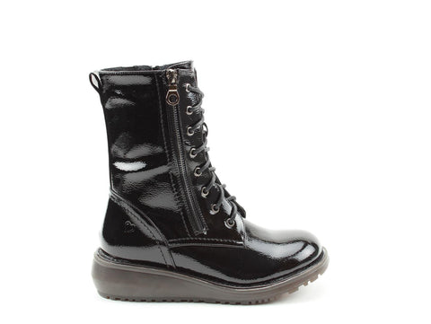 heavenly feet black patent boots