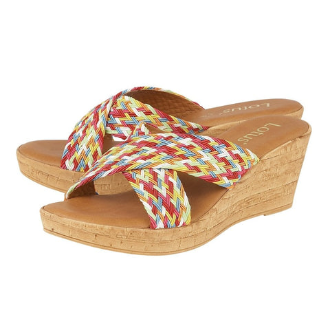 Lotus Ladies Rainbow-Multi Jacinta Mule 