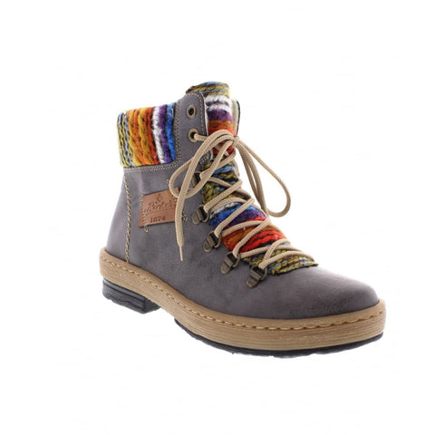 rieker grey ankle boots