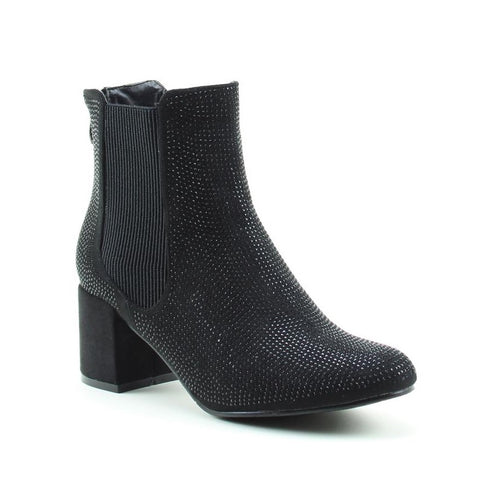 heavenly feet black ankle boots