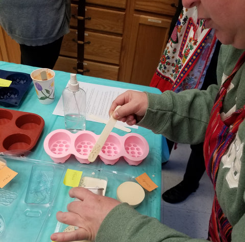 Thrive Church melt and pour soap workshop