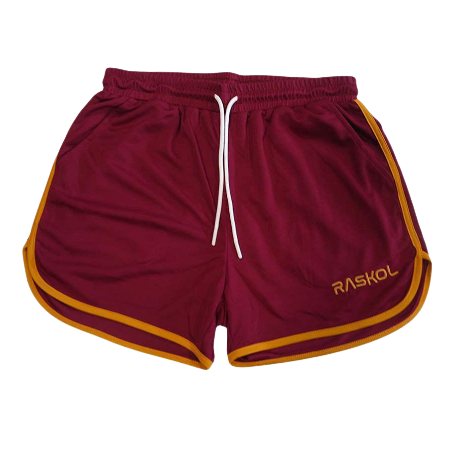 RASKOL Retro Burgundy Classic Shorts (LIMITED EDITION) - Raskol Apparel product image