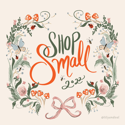 Shop small graphic for social media