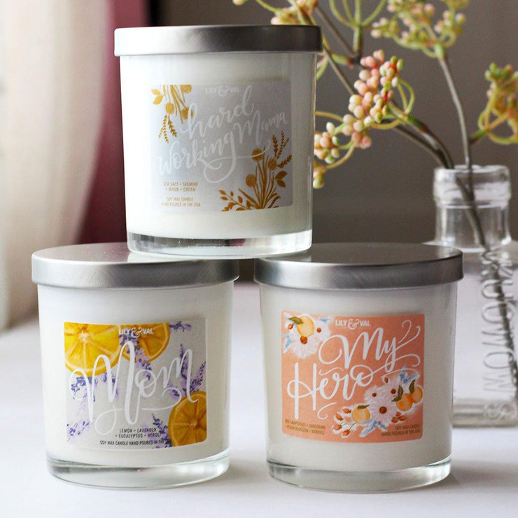 Download Bundle of 3 Limited Edition Mother's Day Candles - Lily & Val