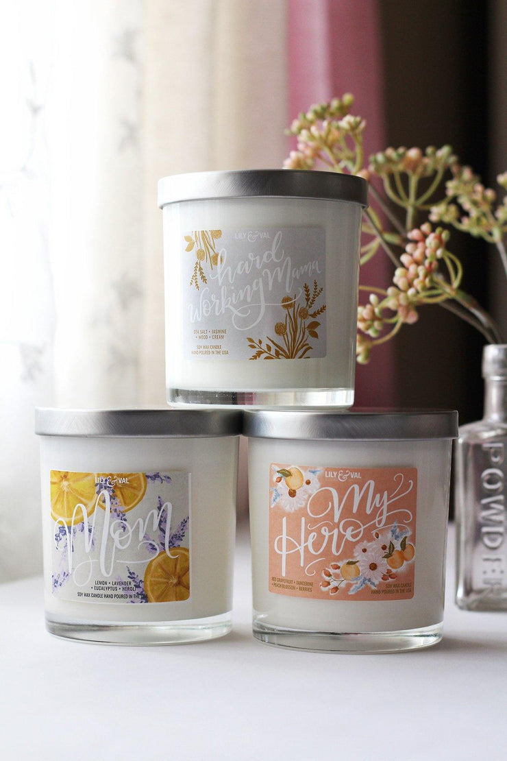 Download Bundle of 3 Limited Edition Mother's Day Candles - Lily & Val